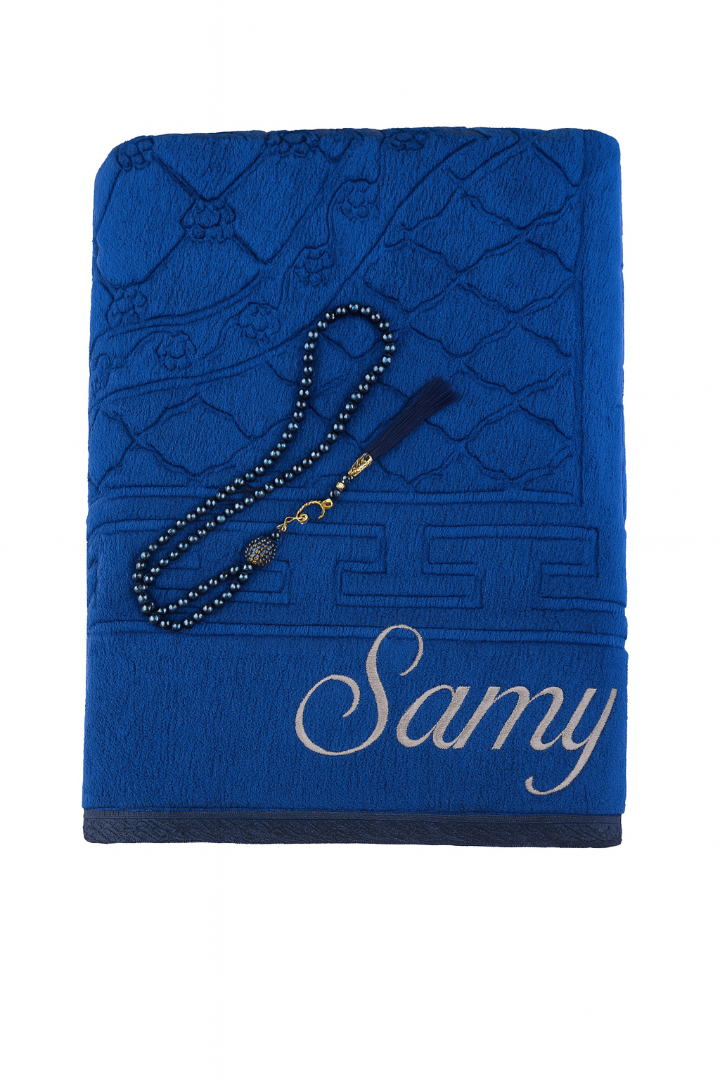 padded prayer rug with name