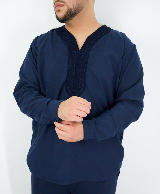 Premium Tunic Shirt - Navy