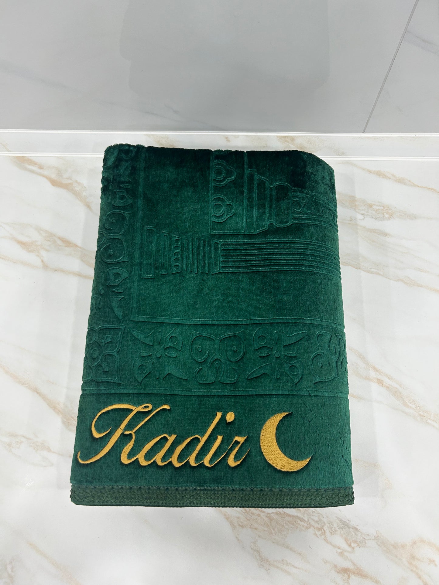 gepolsterter Gebetsteppich mit Name