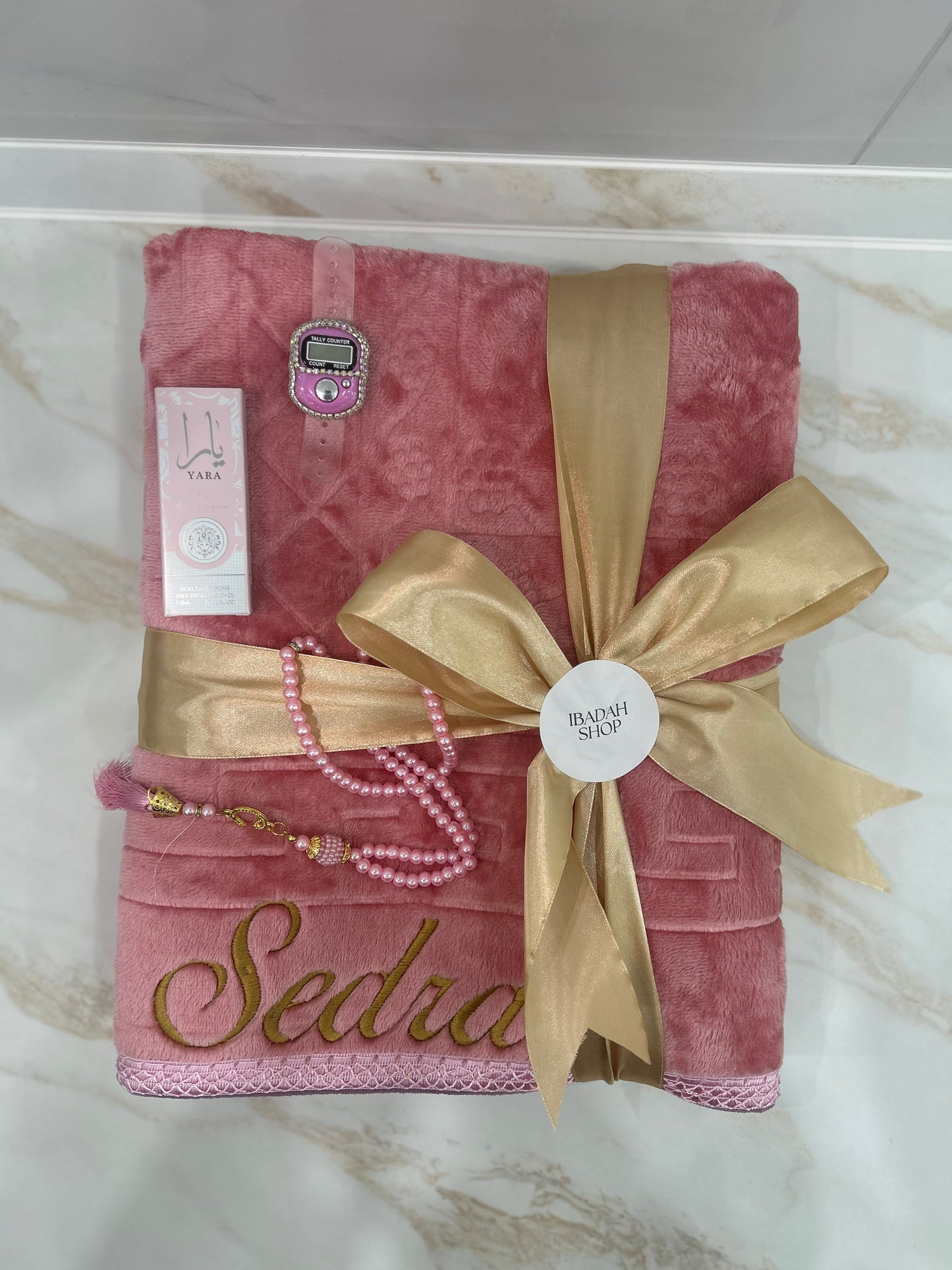 gepolsterter Gebetsteppich mit Name