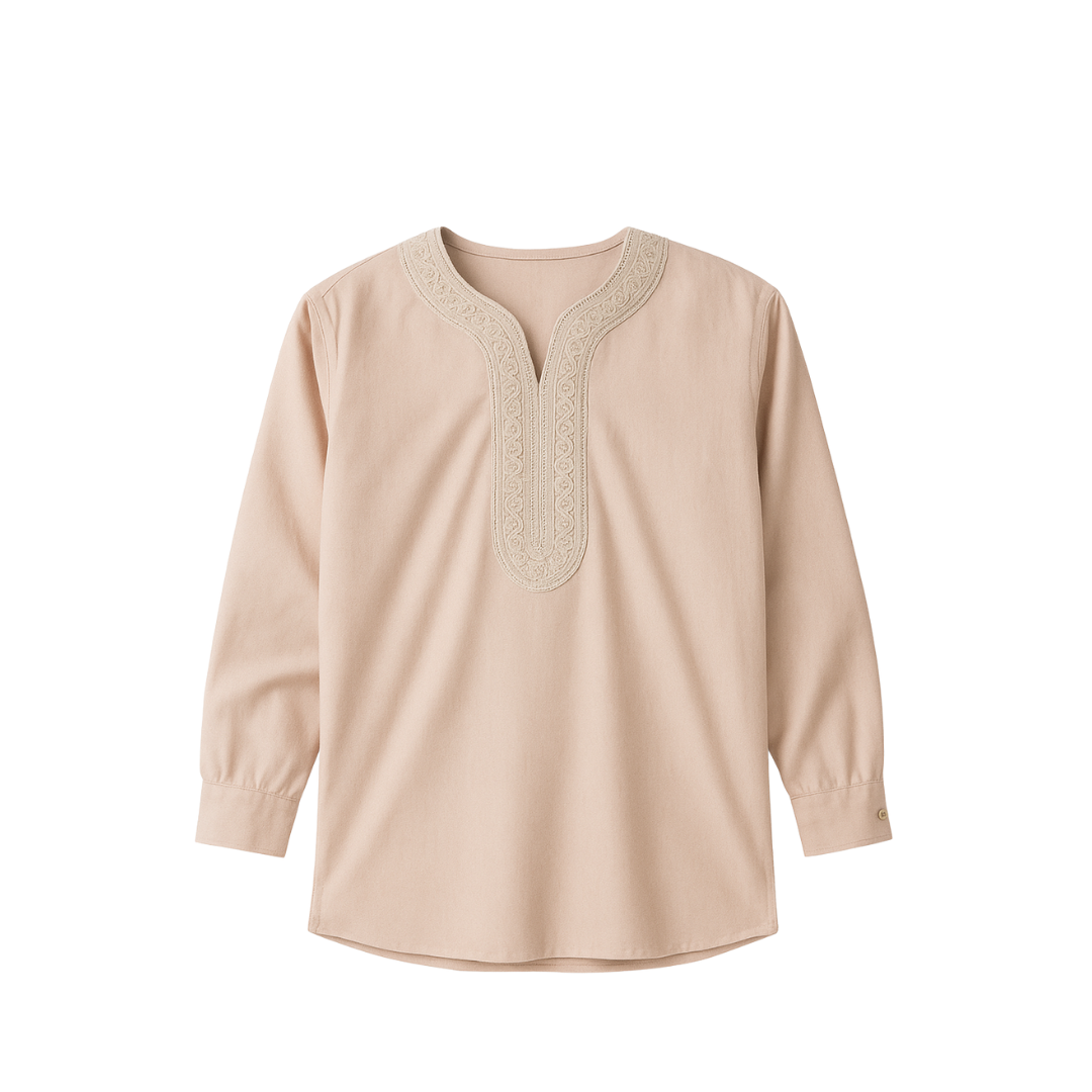 Premium Tunic Shirt - Beige