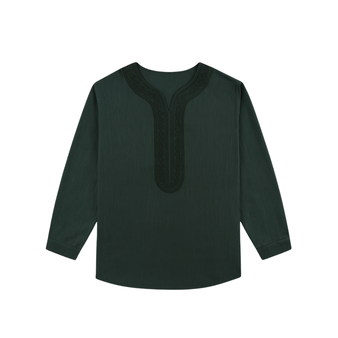 Premium Tunic Shirt - Dark Green
