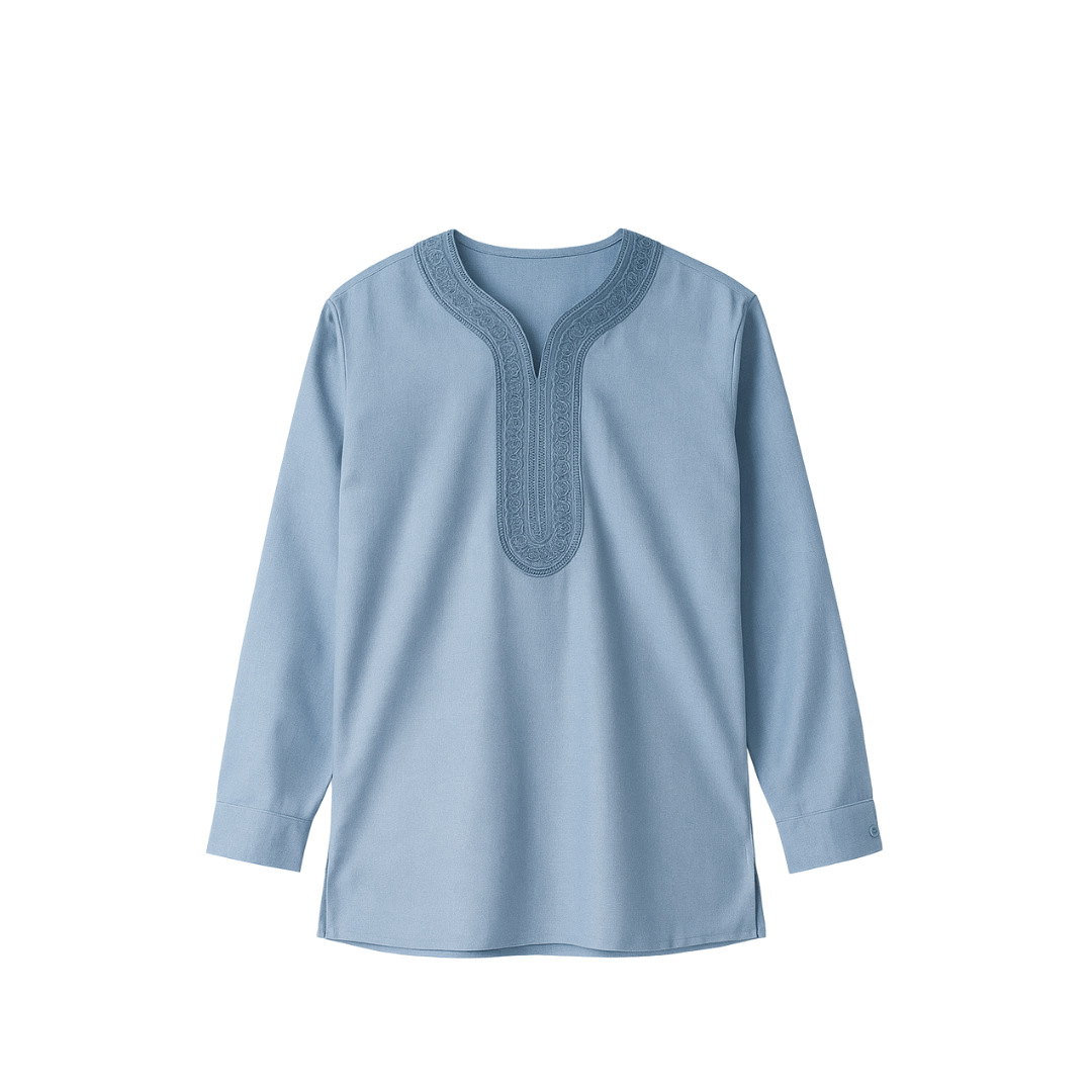 Premium Tunic Shirt - Light Blue